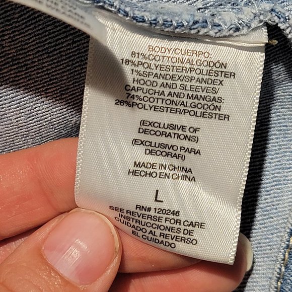 Wallflower jean jacket - size L - Picture 4 of 5